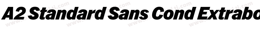 A2 Standard Sans Cond Extrabold字体转换